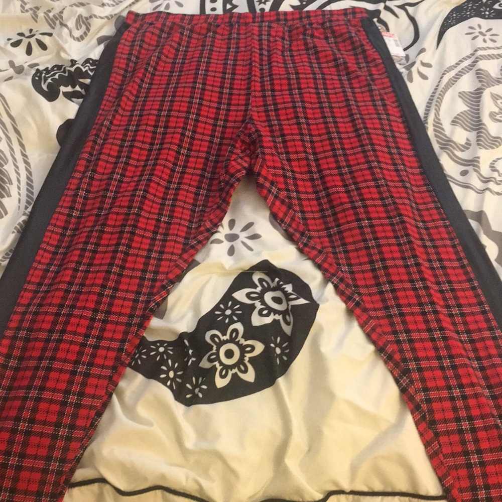 Plaid leggings